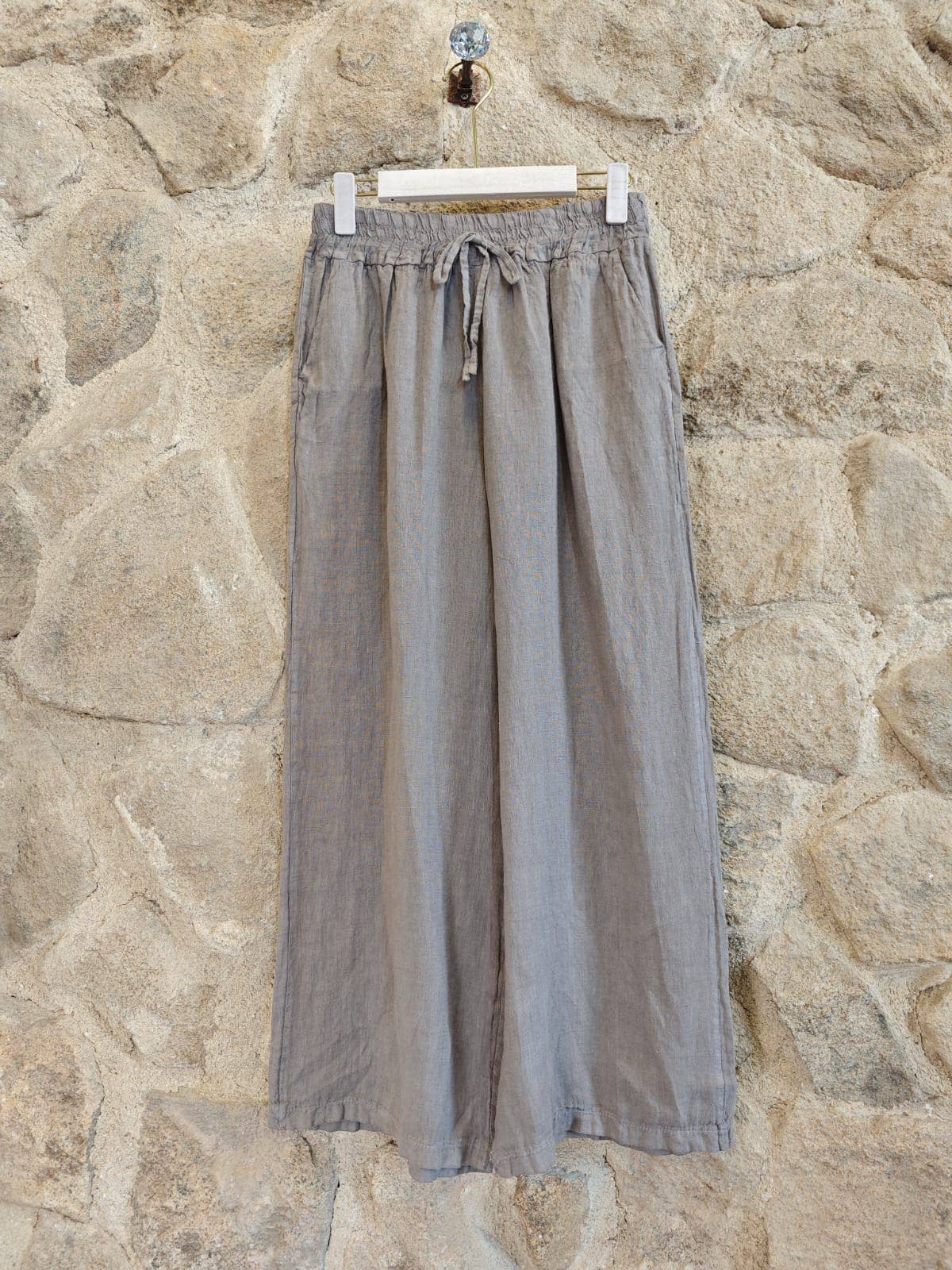 REF 15837 STRAIGHT LEG PANTS 100% LINEN