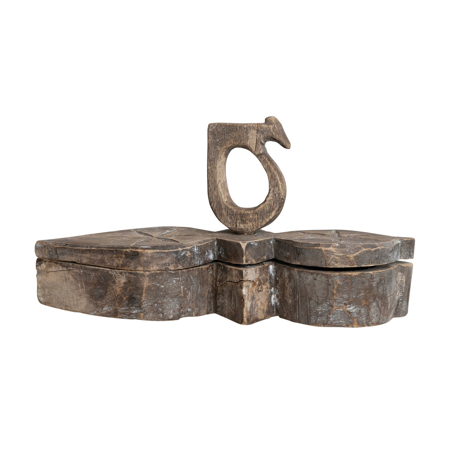 Vintage Wood Masala Box