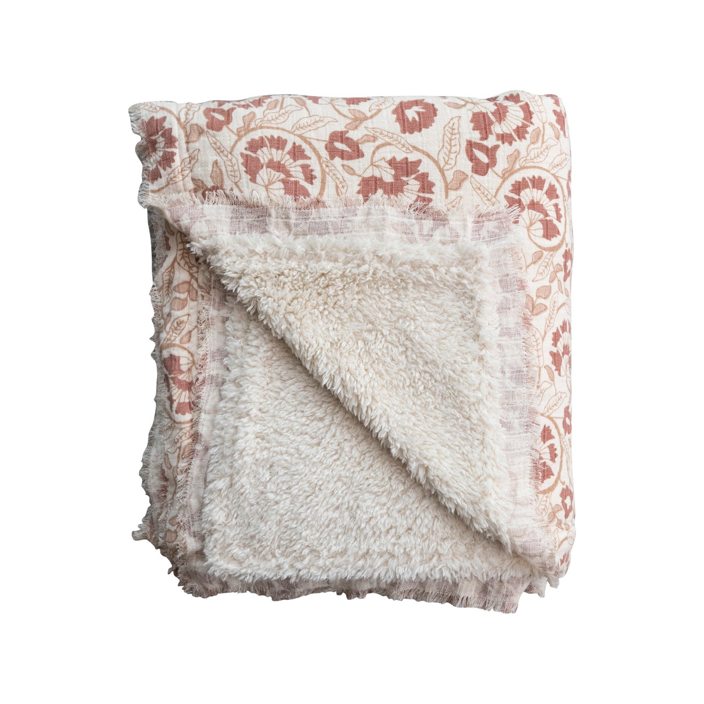 Cotton Sherpa Throw