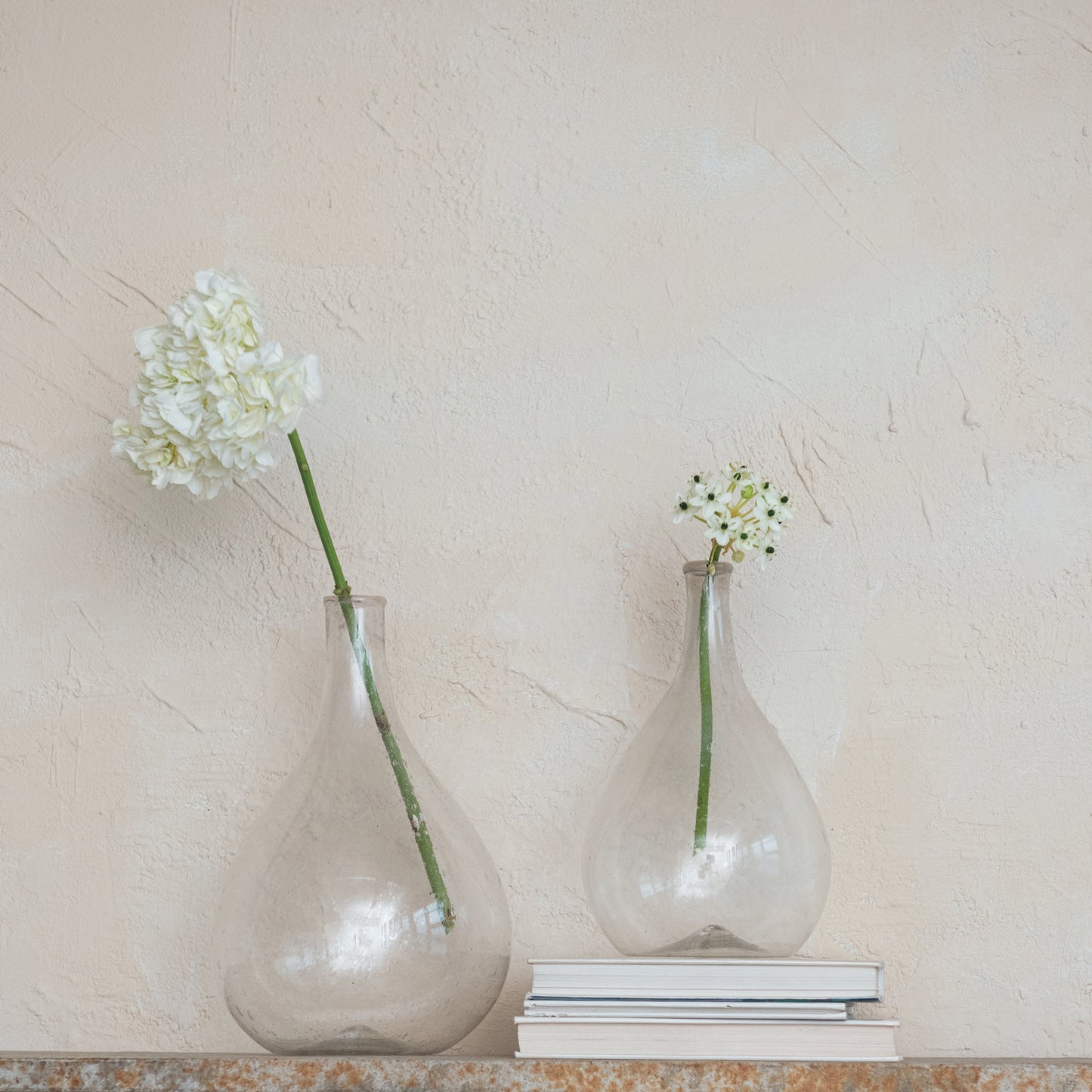 Hand-Blown Glass Bottle Vase