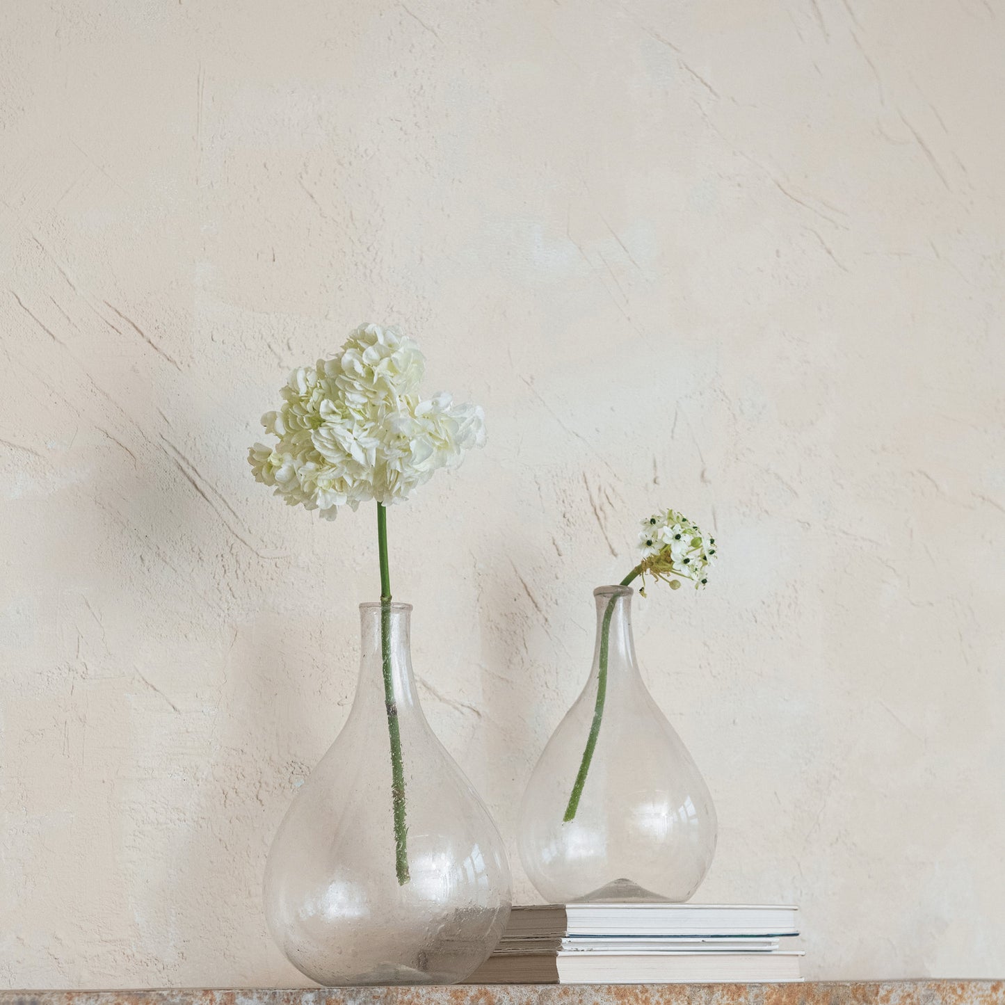 Hand-Blown Glass Bottle Vase