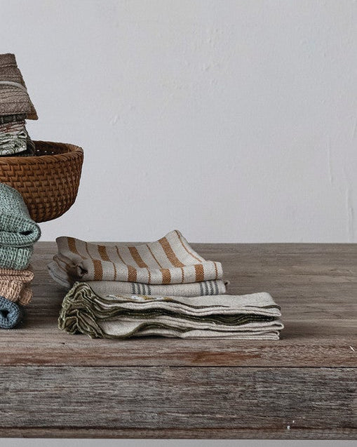 Striped Cotton Slub Tea Towel