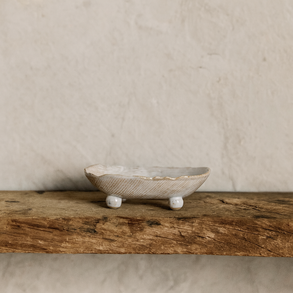 Stoneware Footed Dish