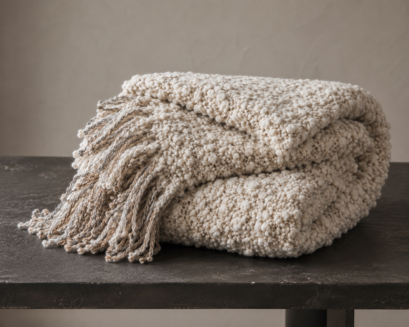 Romney Wool Shag Throw