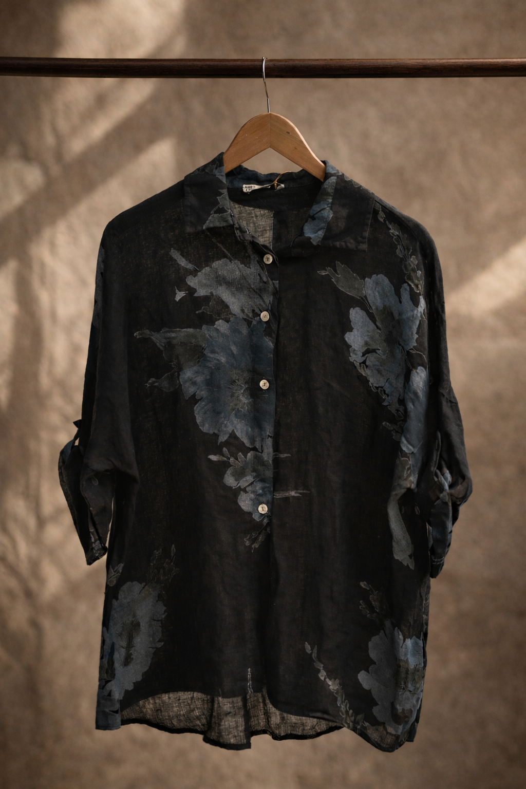 Noir Botanique Shirt / Lino