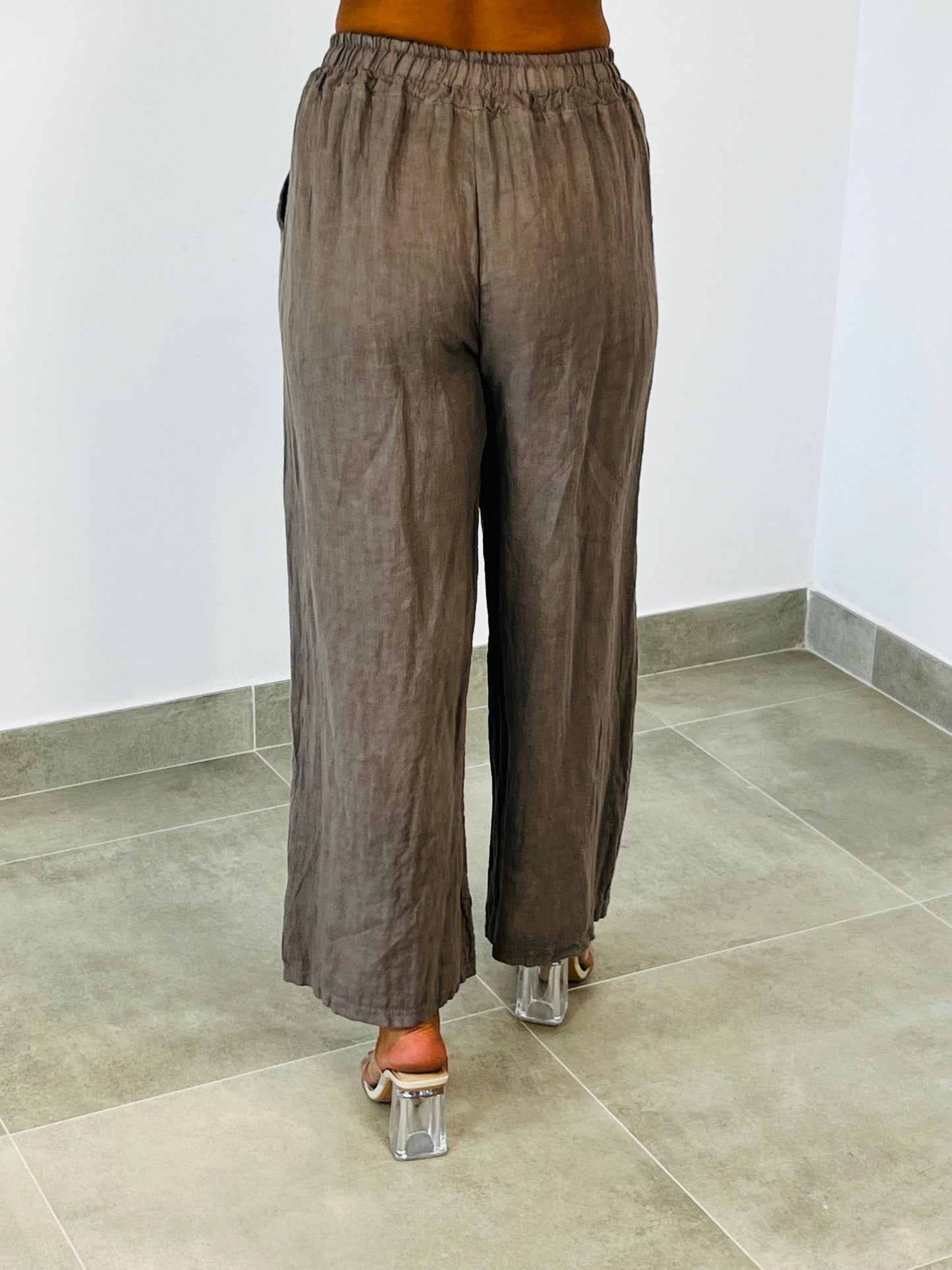 REF 15837 STRAIGHT LEG PANTS 100% LINEN