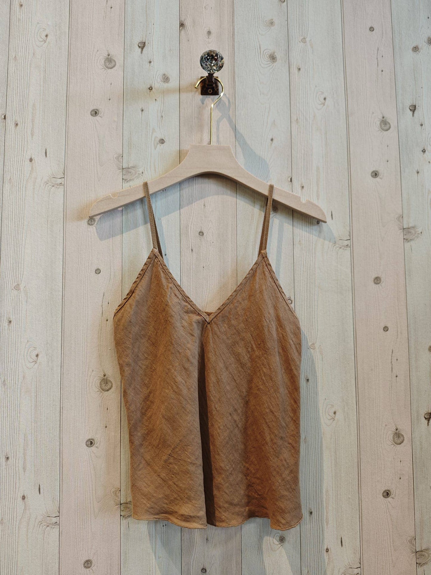 REF 22943 100% LINEN TANK TOP