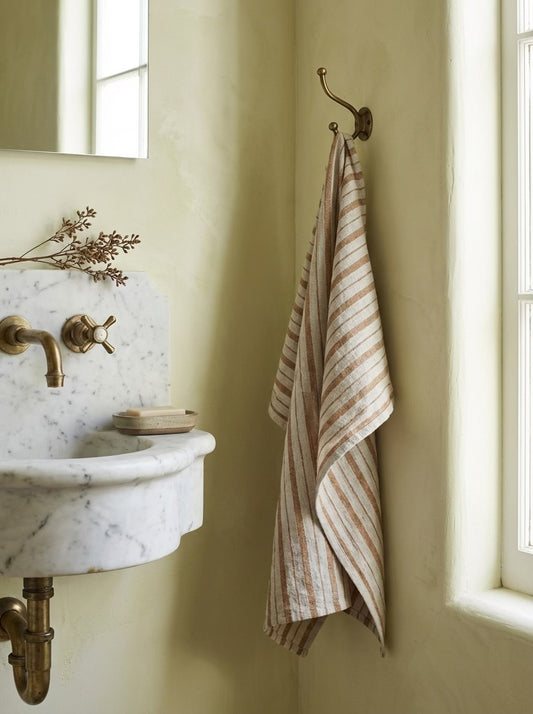 Striped Cotton Slub Tea Towel