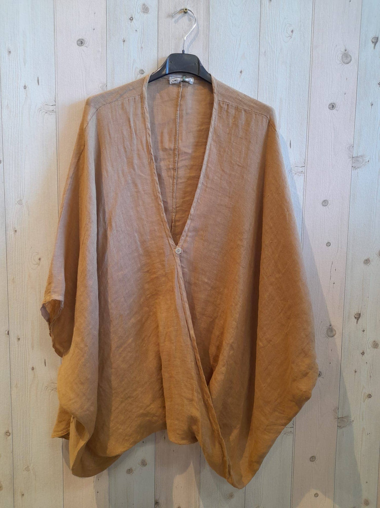 REF 86068 OVERSIZED 100% LINEN BLOUSE