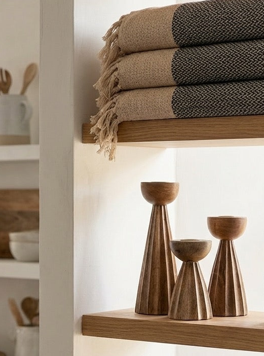 Mango Wood Taper Holder