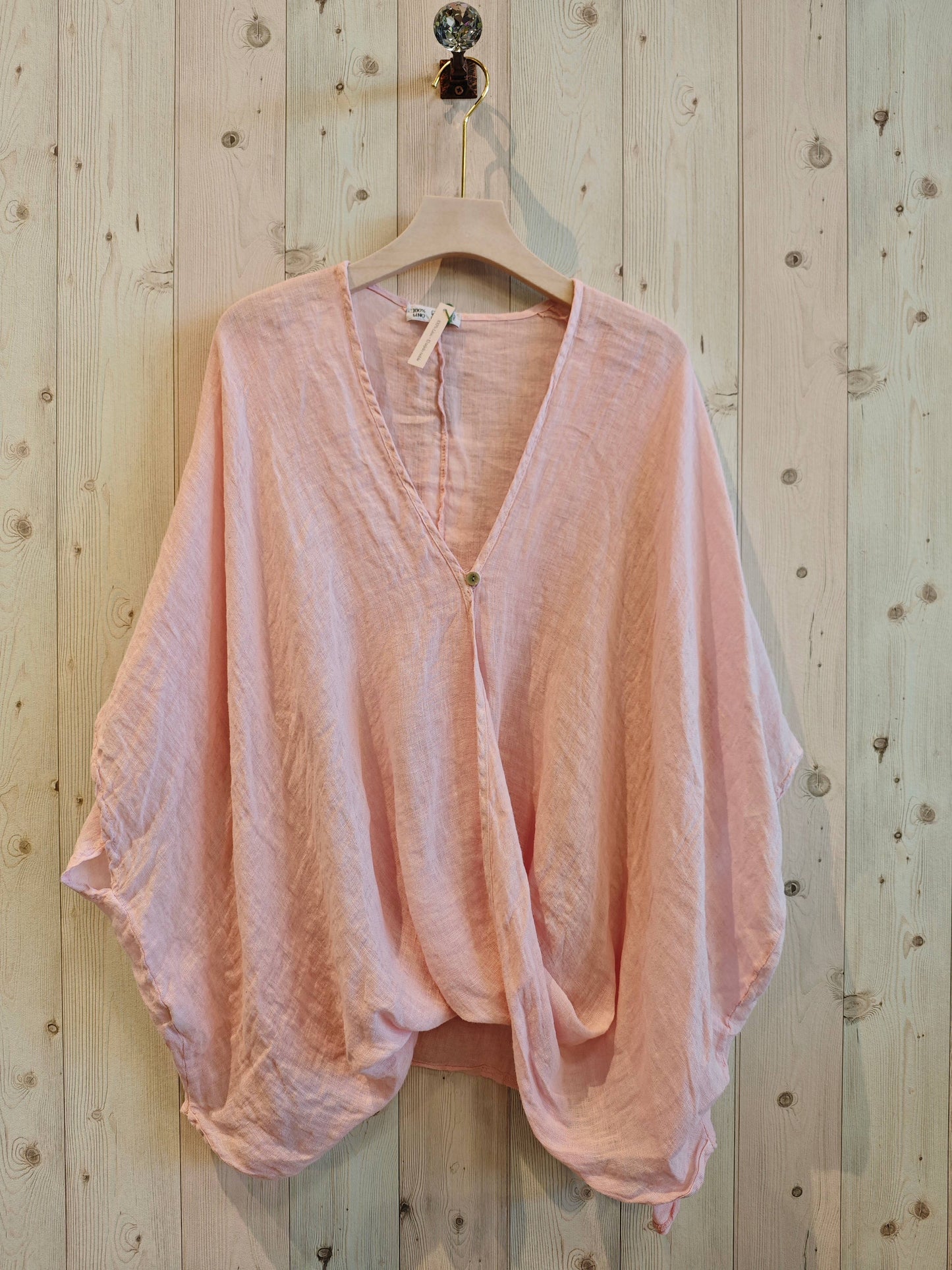 REF 86068 OVERSIZED 100% LINEN BLOUSE
