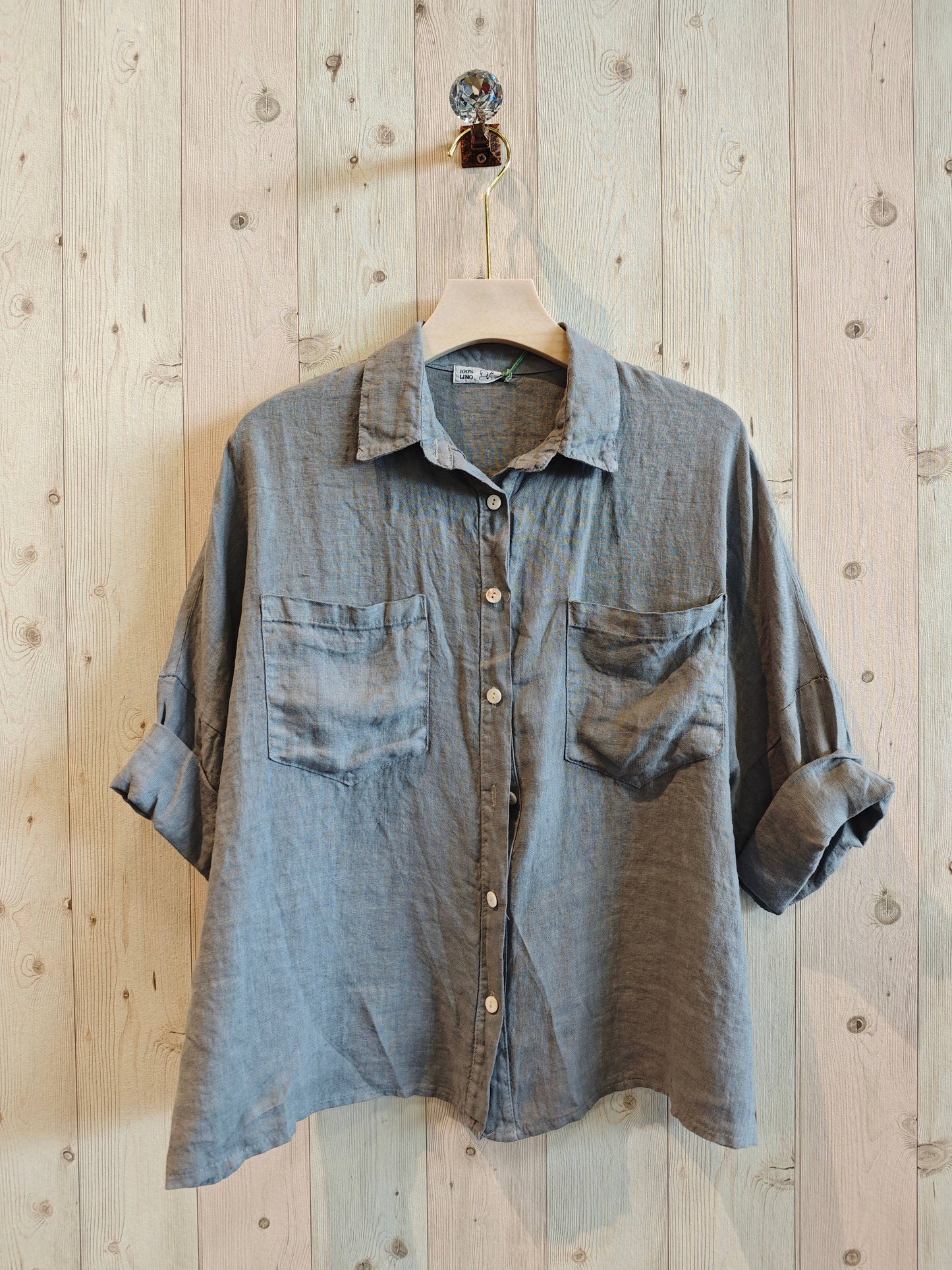 REF 8103 TWO-POCKET T-SHIRT 100% LINEN