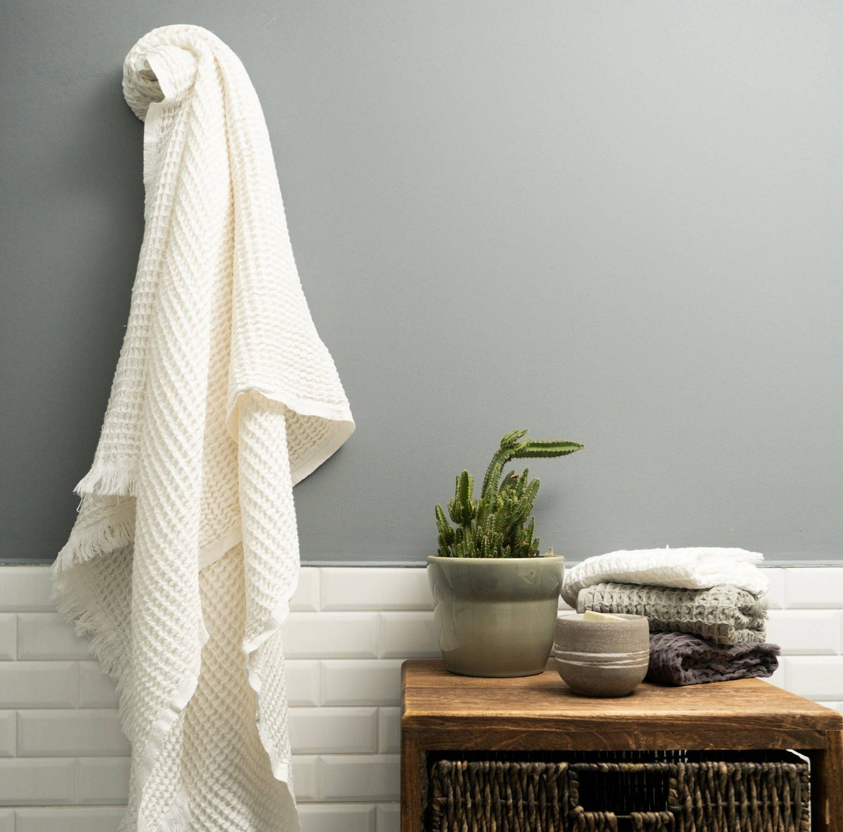 Allori Waffle Bath Towel
