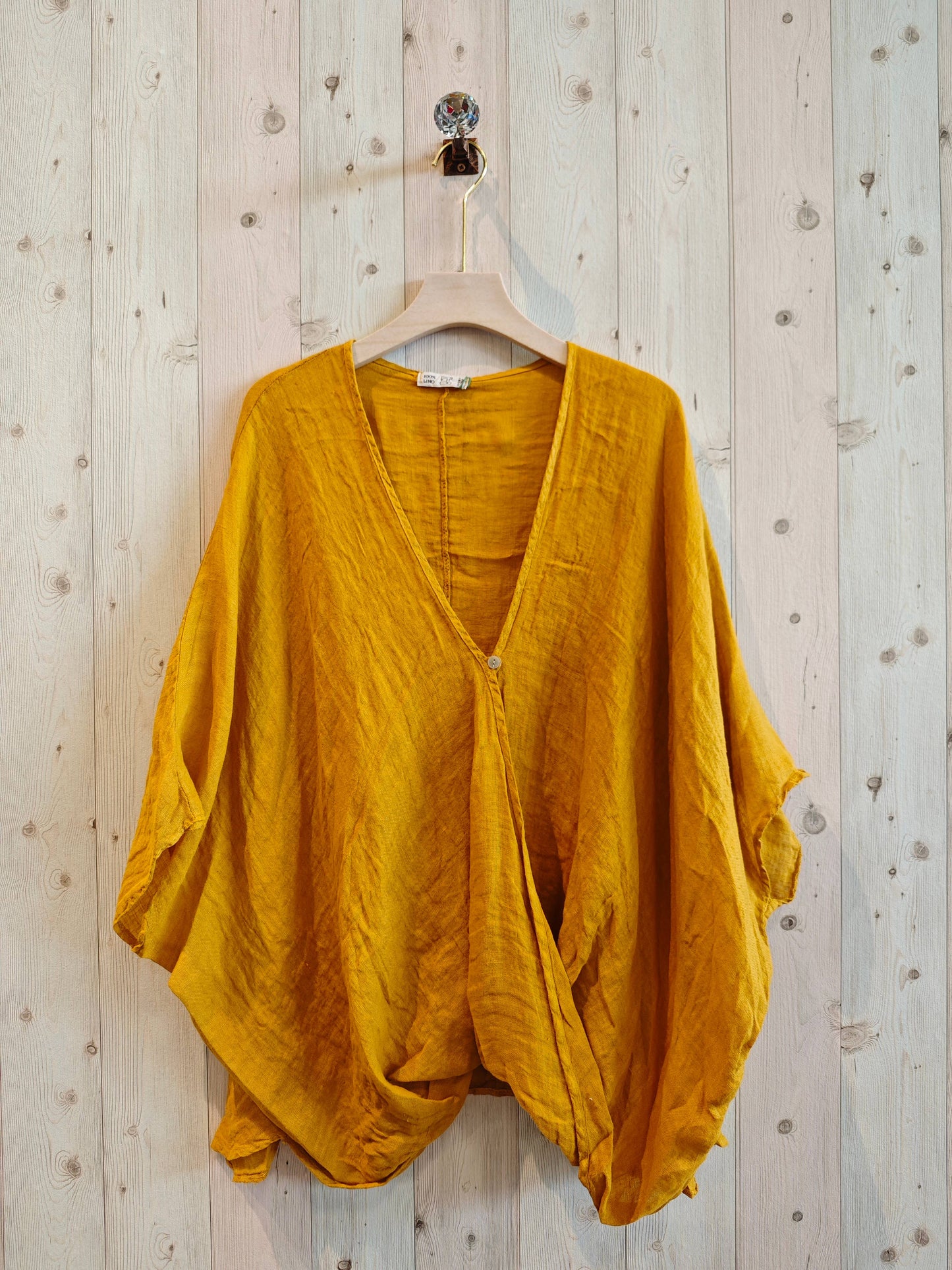 REF 86068 OVERSIZED 100% LINEN BLOUSE