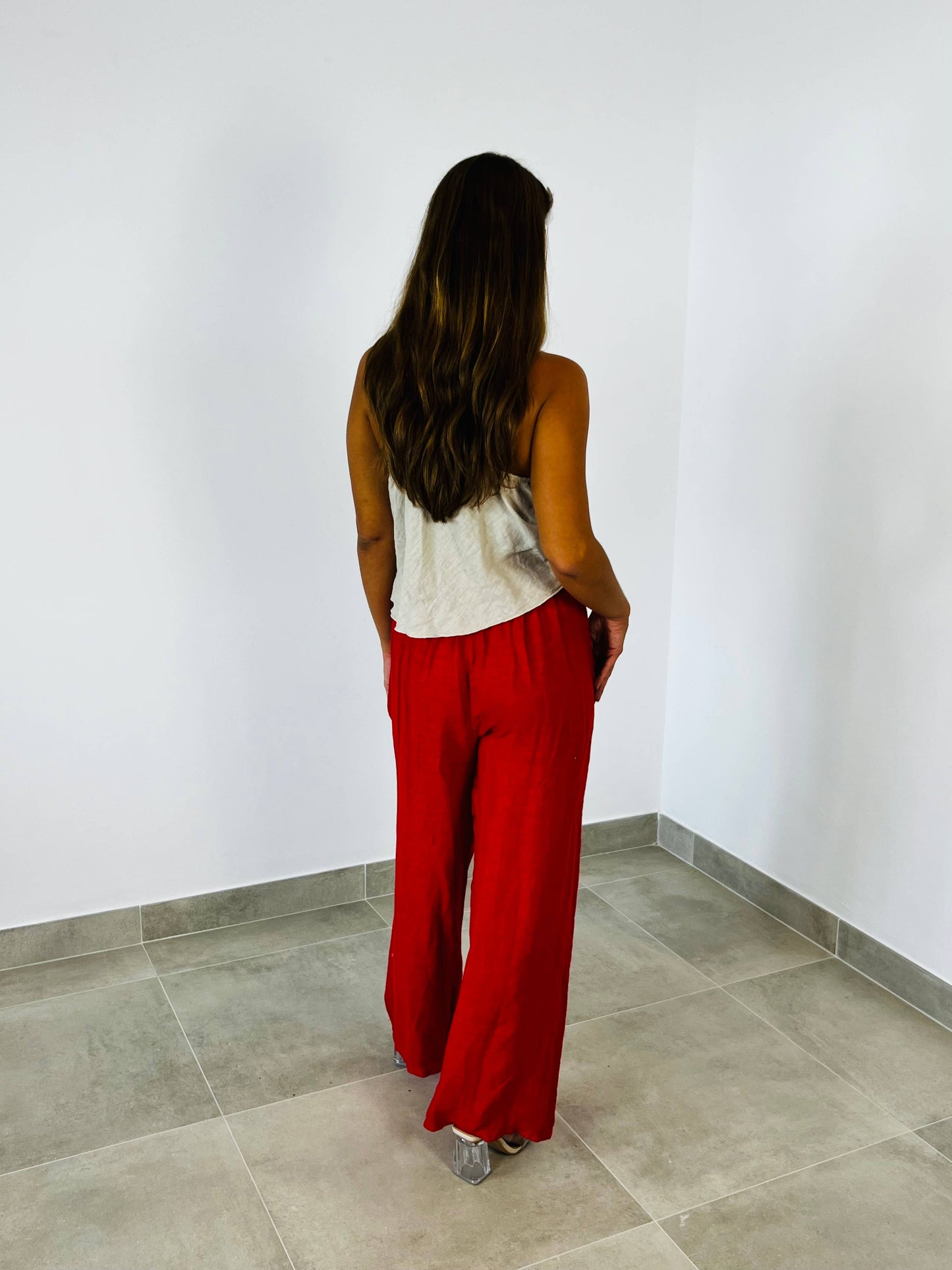 REF 22943 100% LINEN TANK TOP