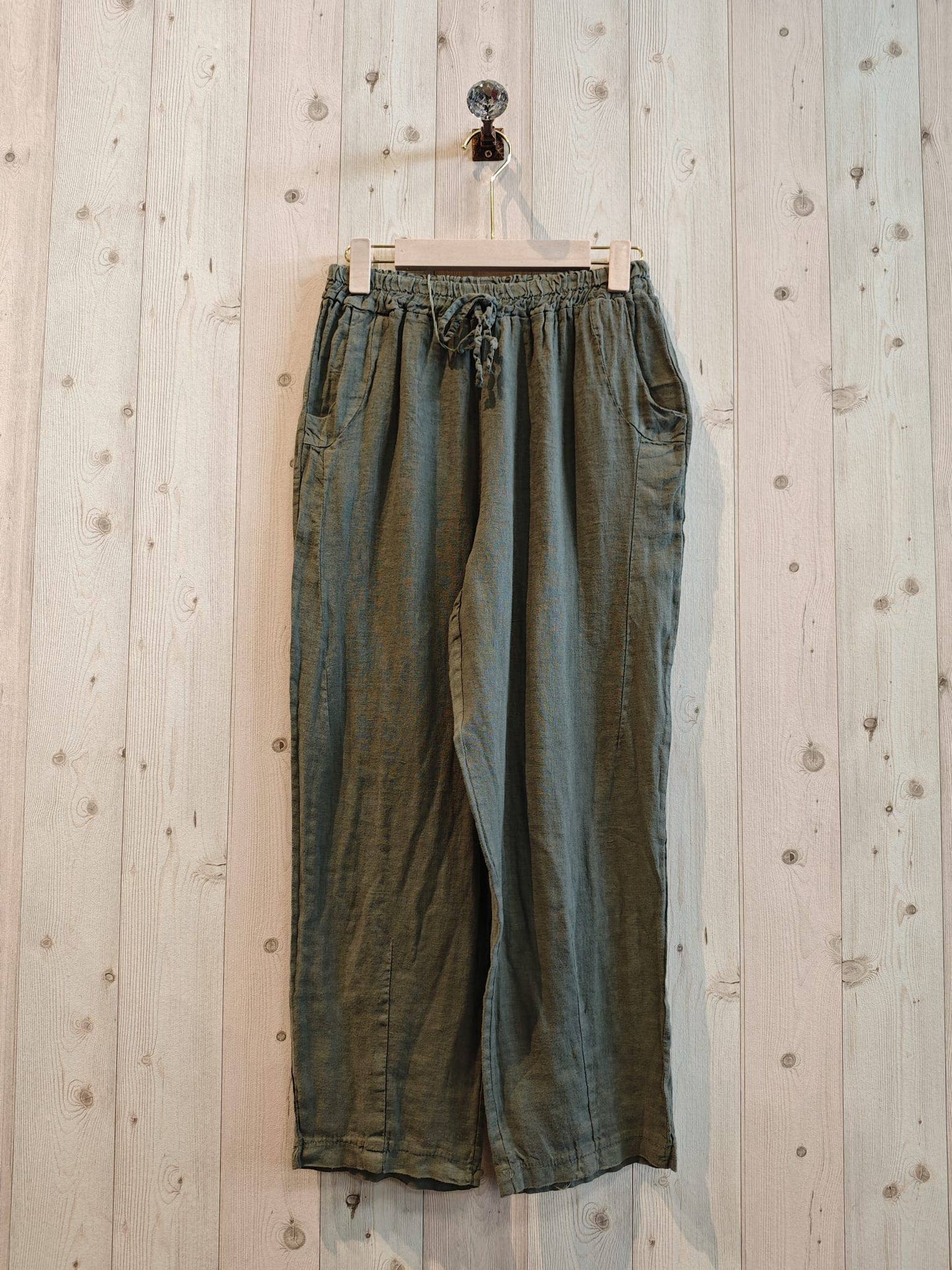 REF 6522 100% LINEN TROUSERS