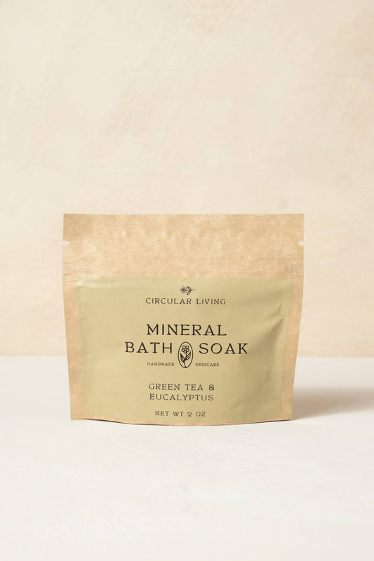 Mineral Bath Soak Sachet, Green Tea & Eucalyptus