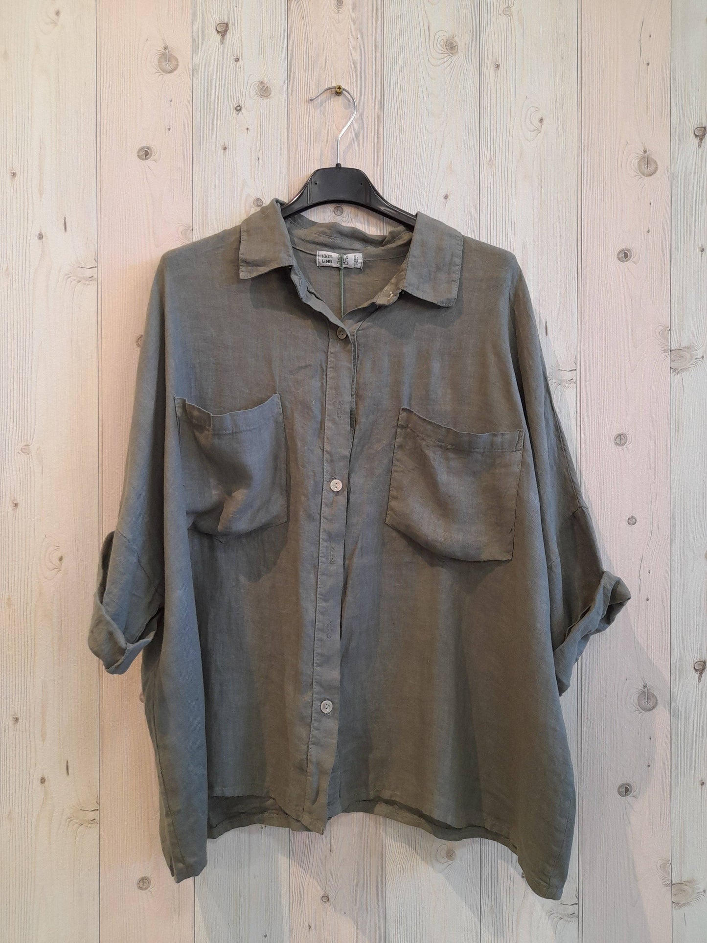 REF 8103 TWO-POCKET T-SHIRT 100% LINEN