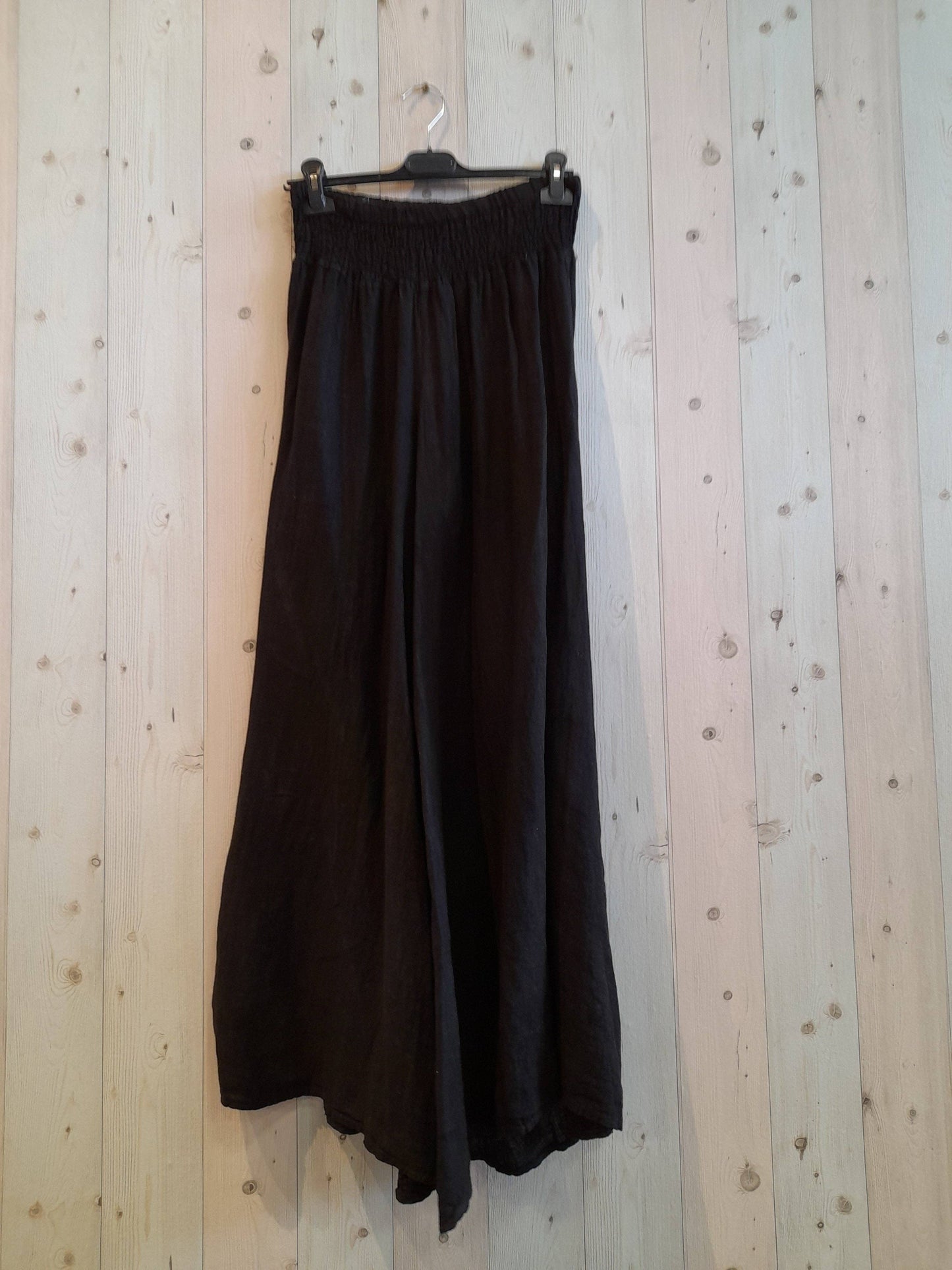 REF 30201 WIDE LEG LINEN PANTS 100%
