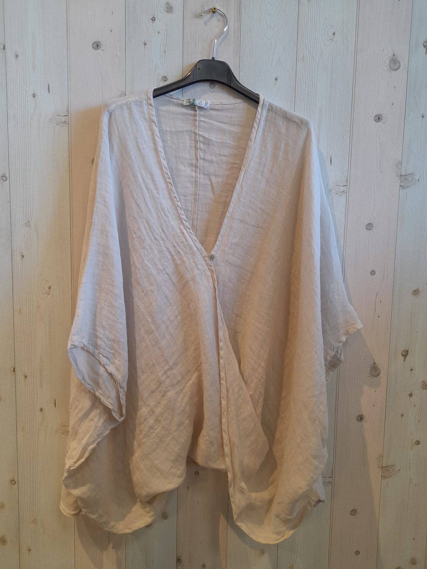 REF 86068 OVERSIZED 100% LINEN BLOUSE