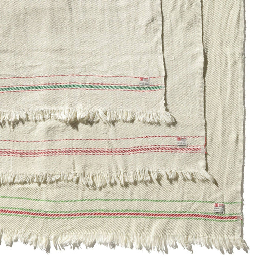 Wool Mix Ivory Blanket