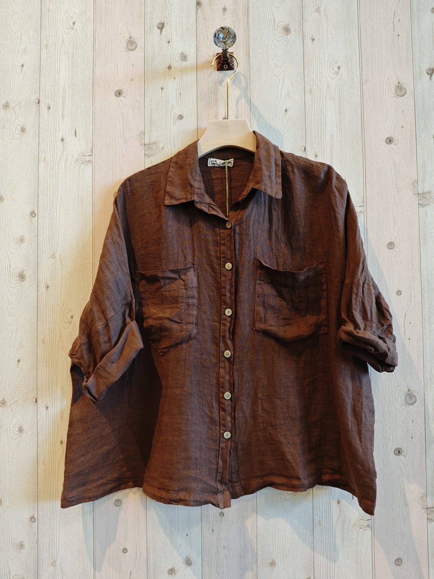 REF 8103 TWO-POCKET T-SHIRT 100% LINEN