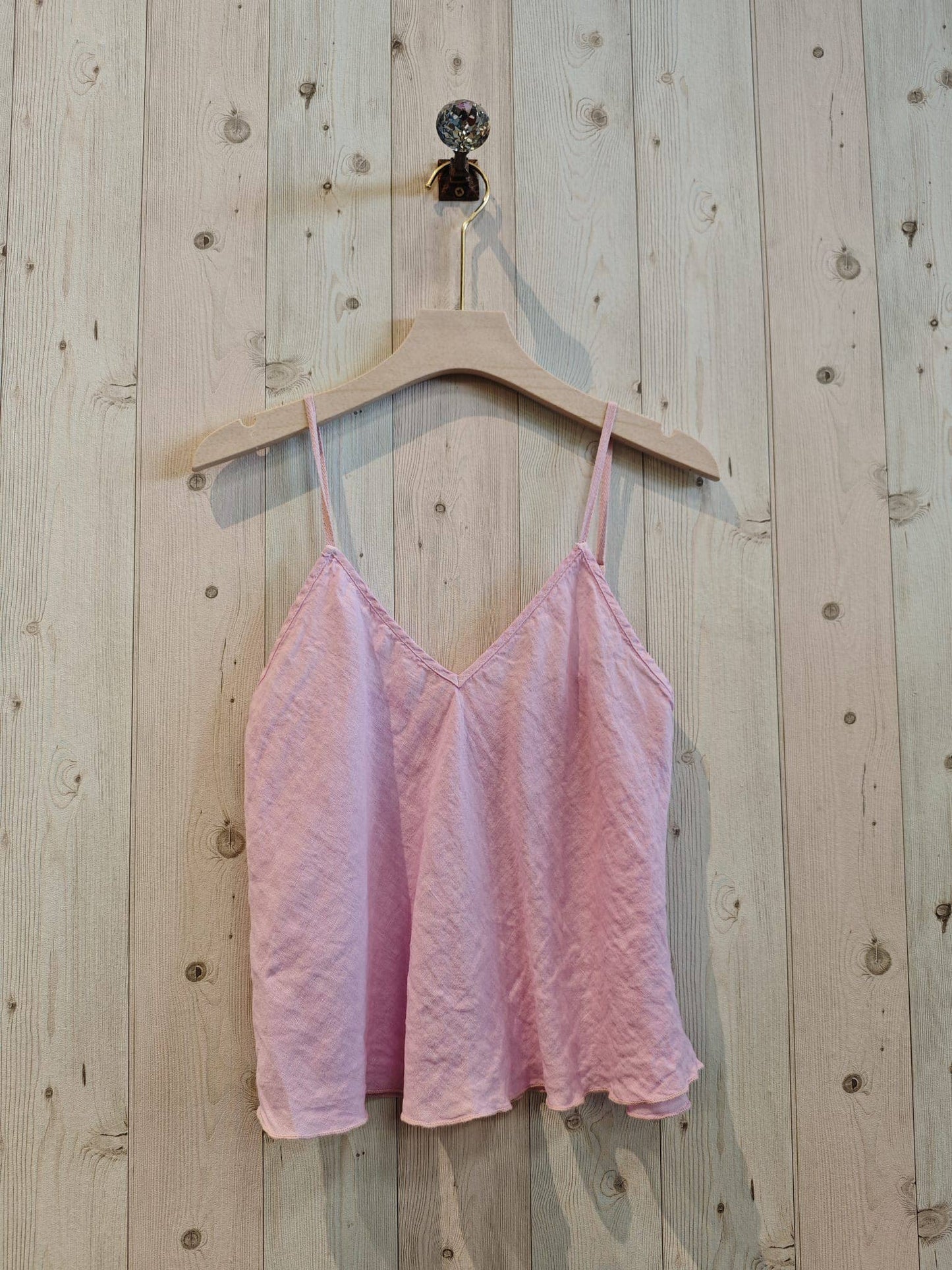 REF 22943 100% LINEN TANK TOP