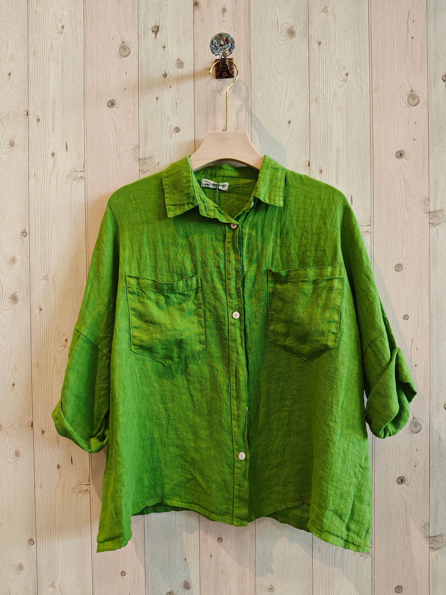 REF 8103 TWO-POCKET T-SHIRT 100% LINEN