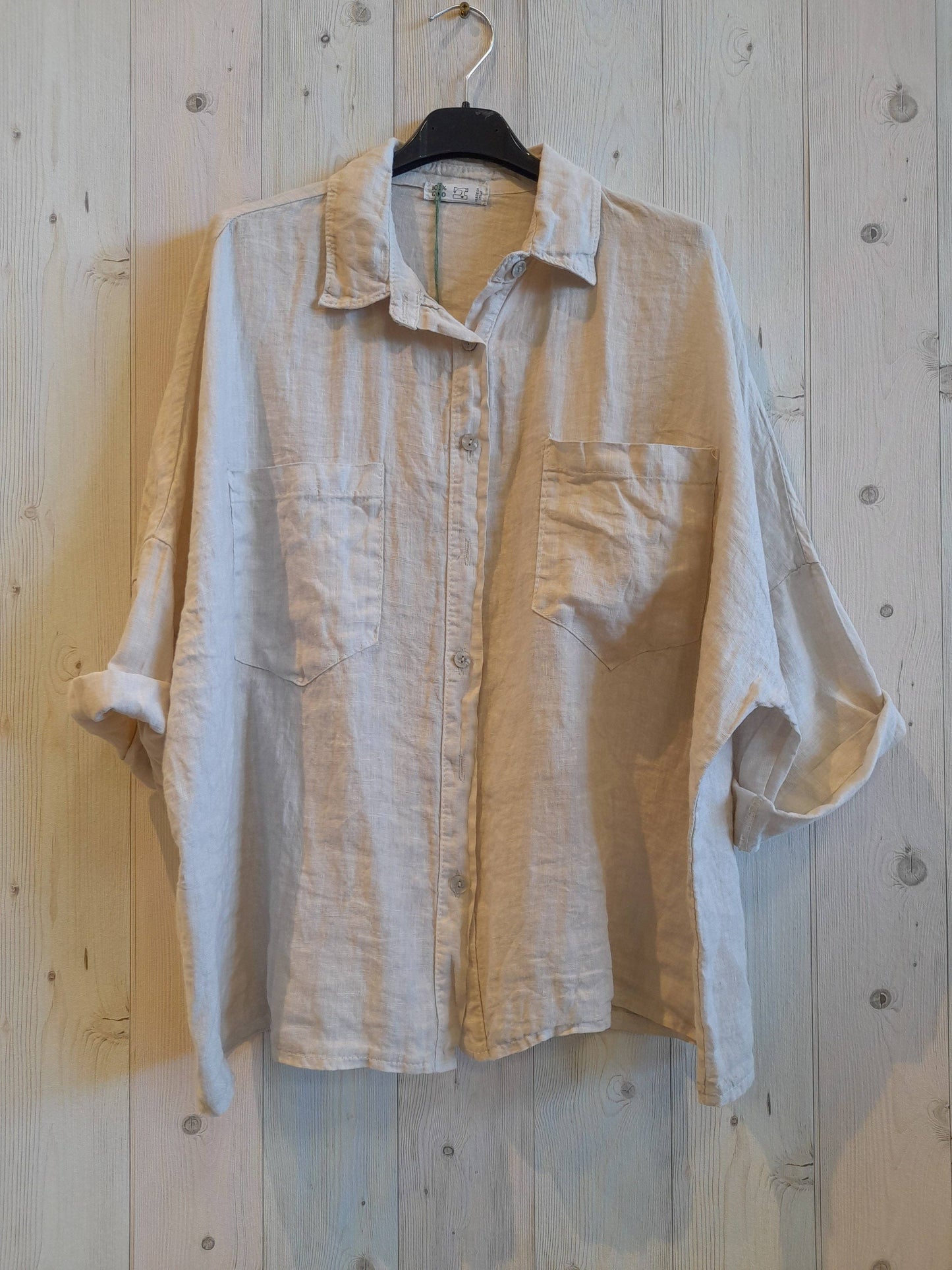 REF 8103 TWO-POCKET T-SHIRT 100% LINEN