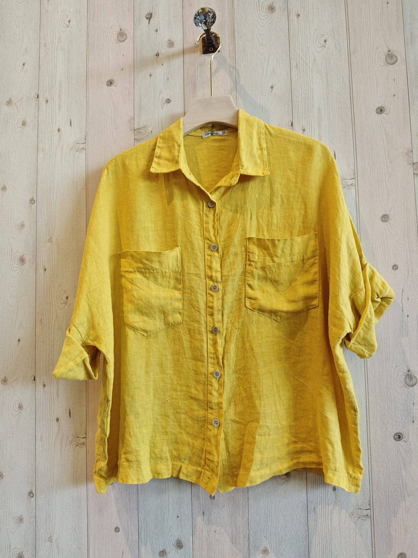 REF 8103 TWO-POCKET T-SHIRT 100% LINEN