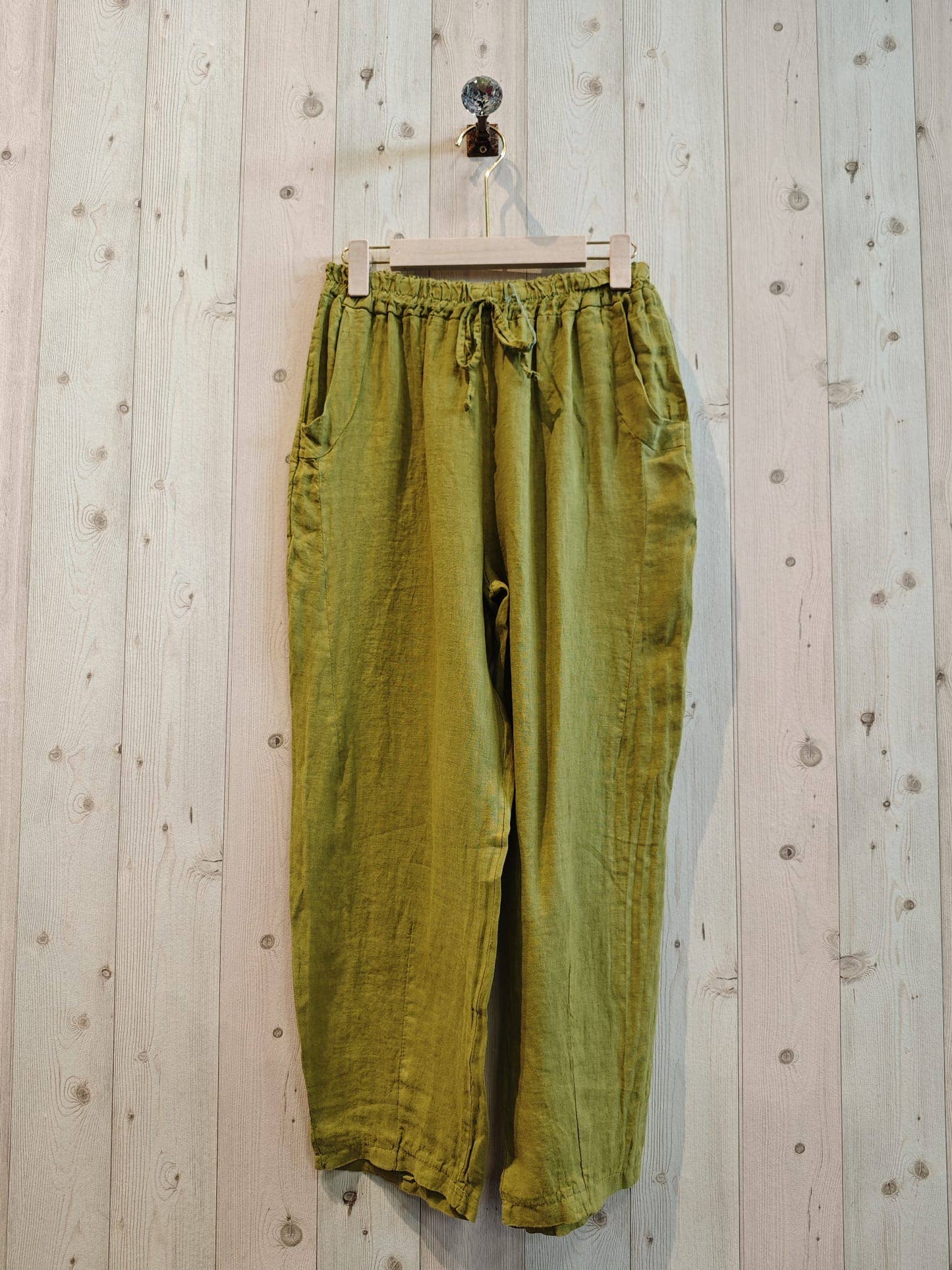 REF 6522 100% LINEN TROUSERS