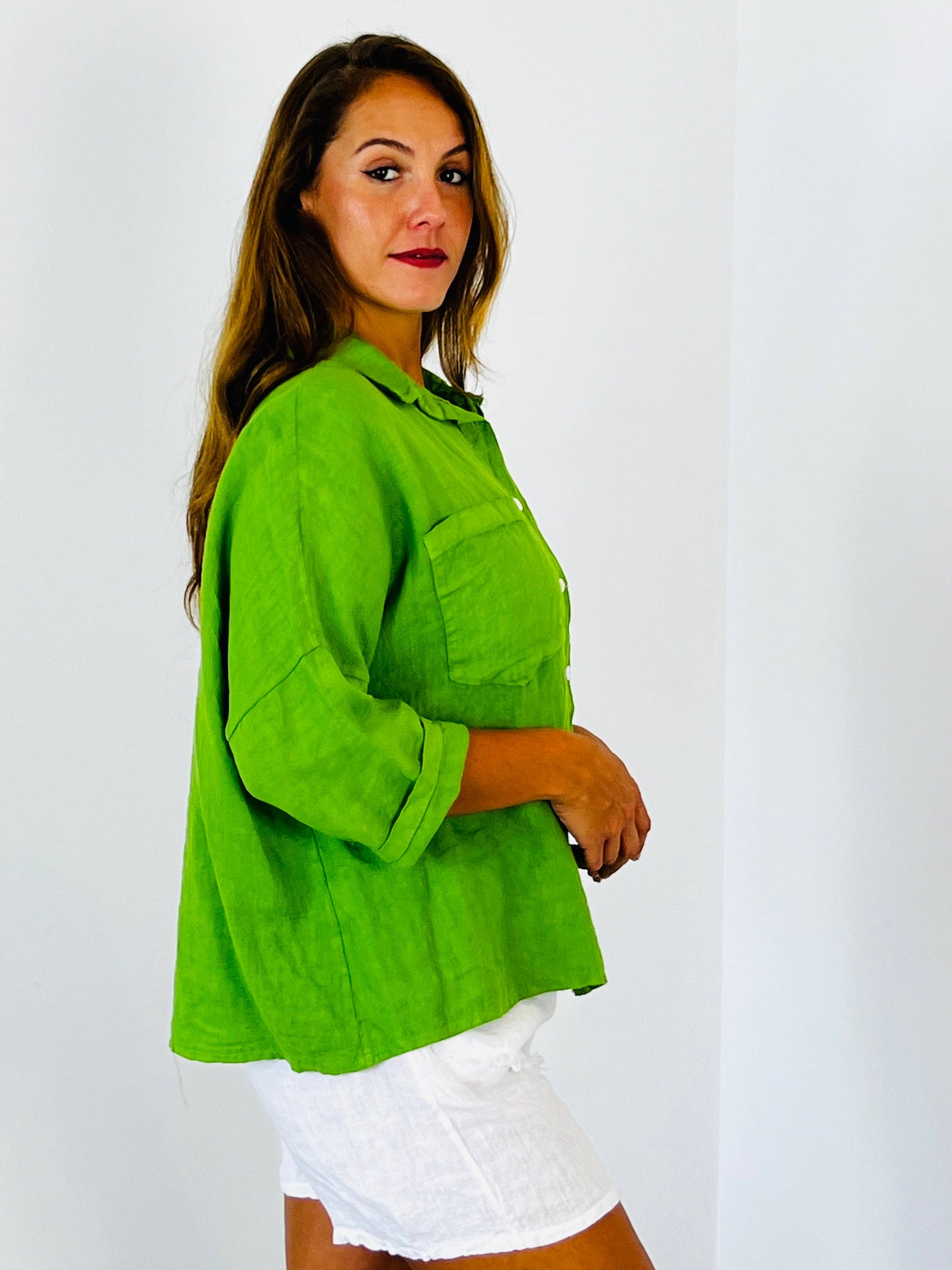 REF 8103 TWO-POCKET T-SHIRT 100% LINEN