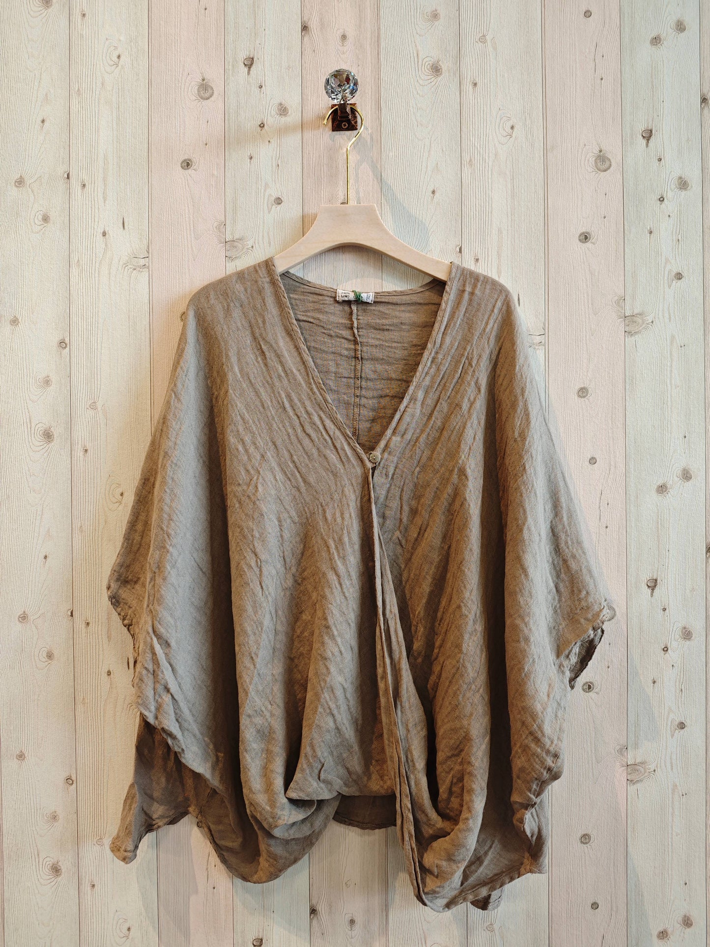 REF 86068 OVERSIZED 100% LINEN BLOUSE