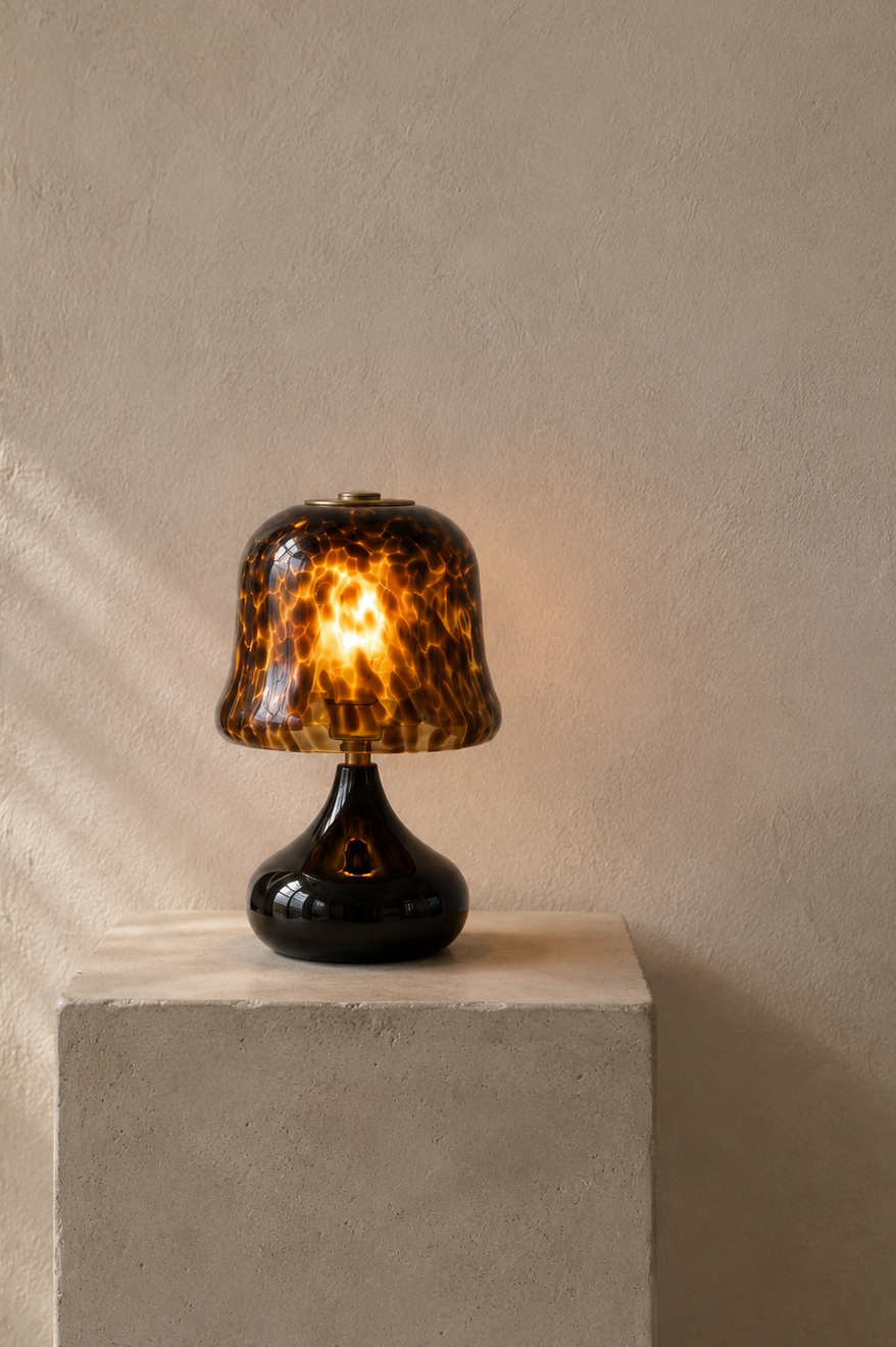 Tortoise Glass Table Lamp