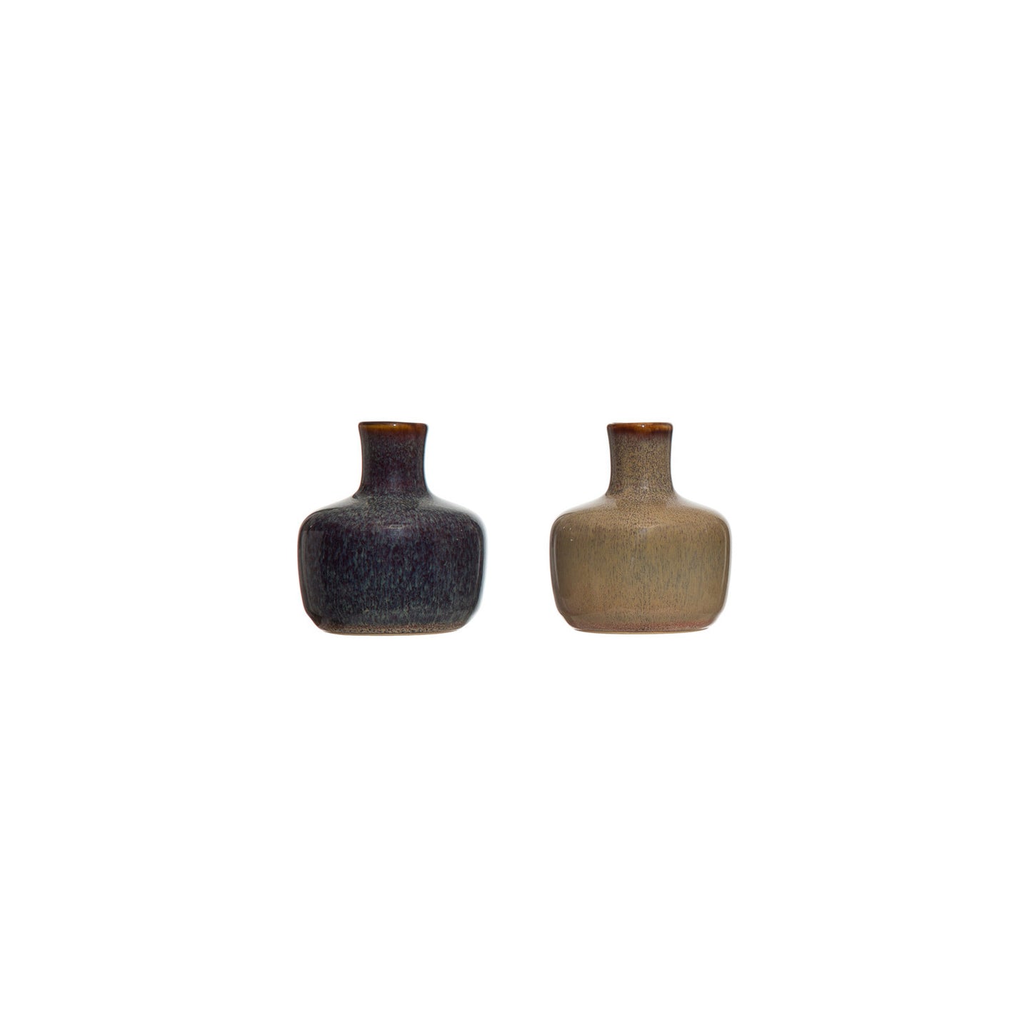 Stoneware Vases, Set of 8
