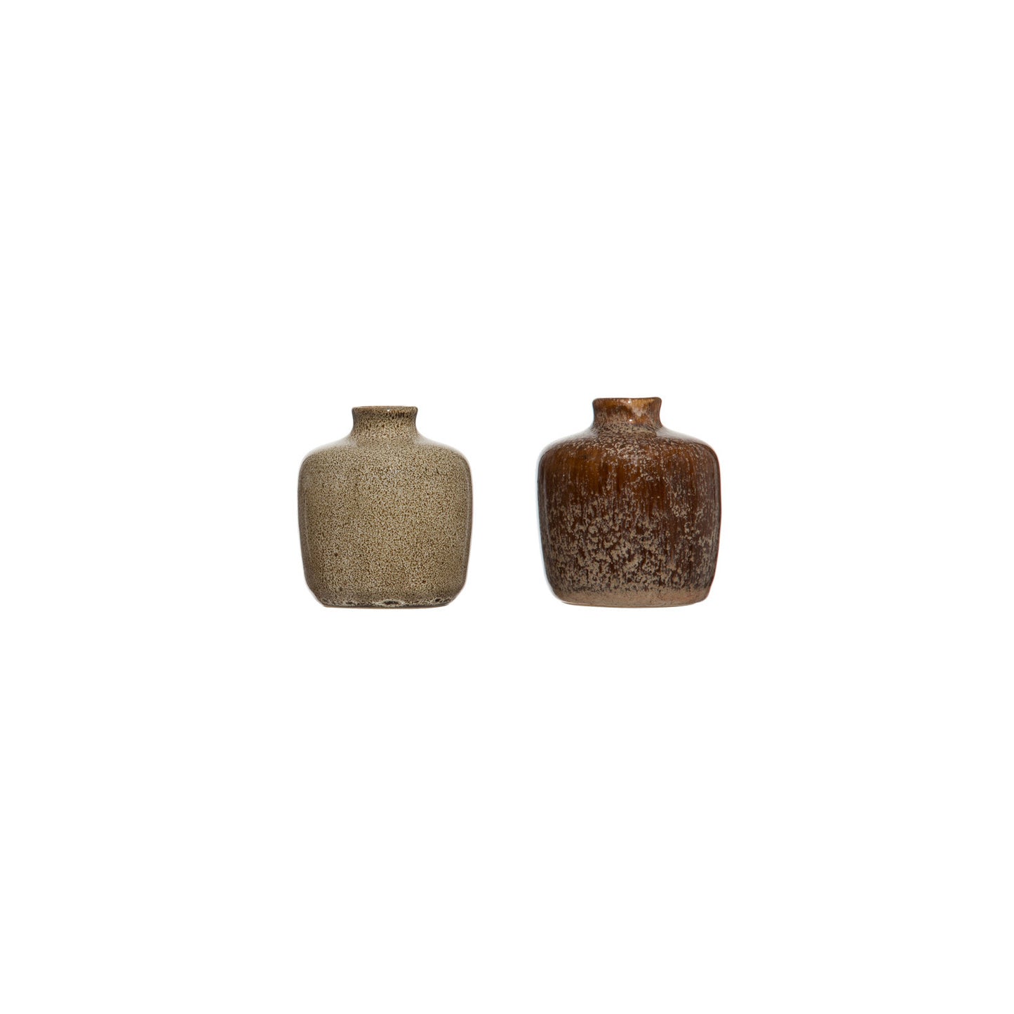 Stoneware Vases, Set of 8