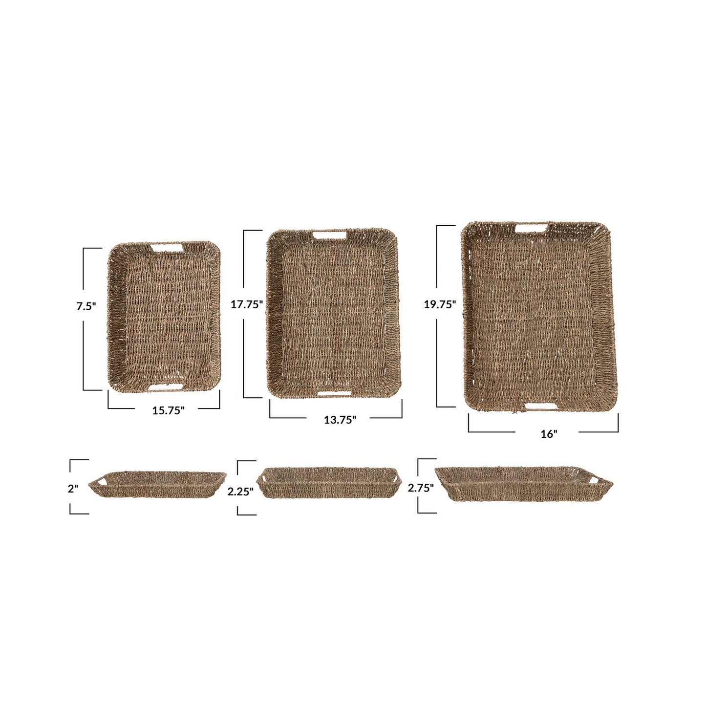 Handwoven Seagrass tray