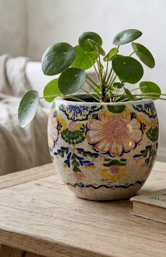 Floral Terracotta Planter