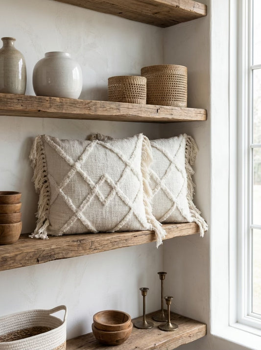 Tufted Fringe Pillow