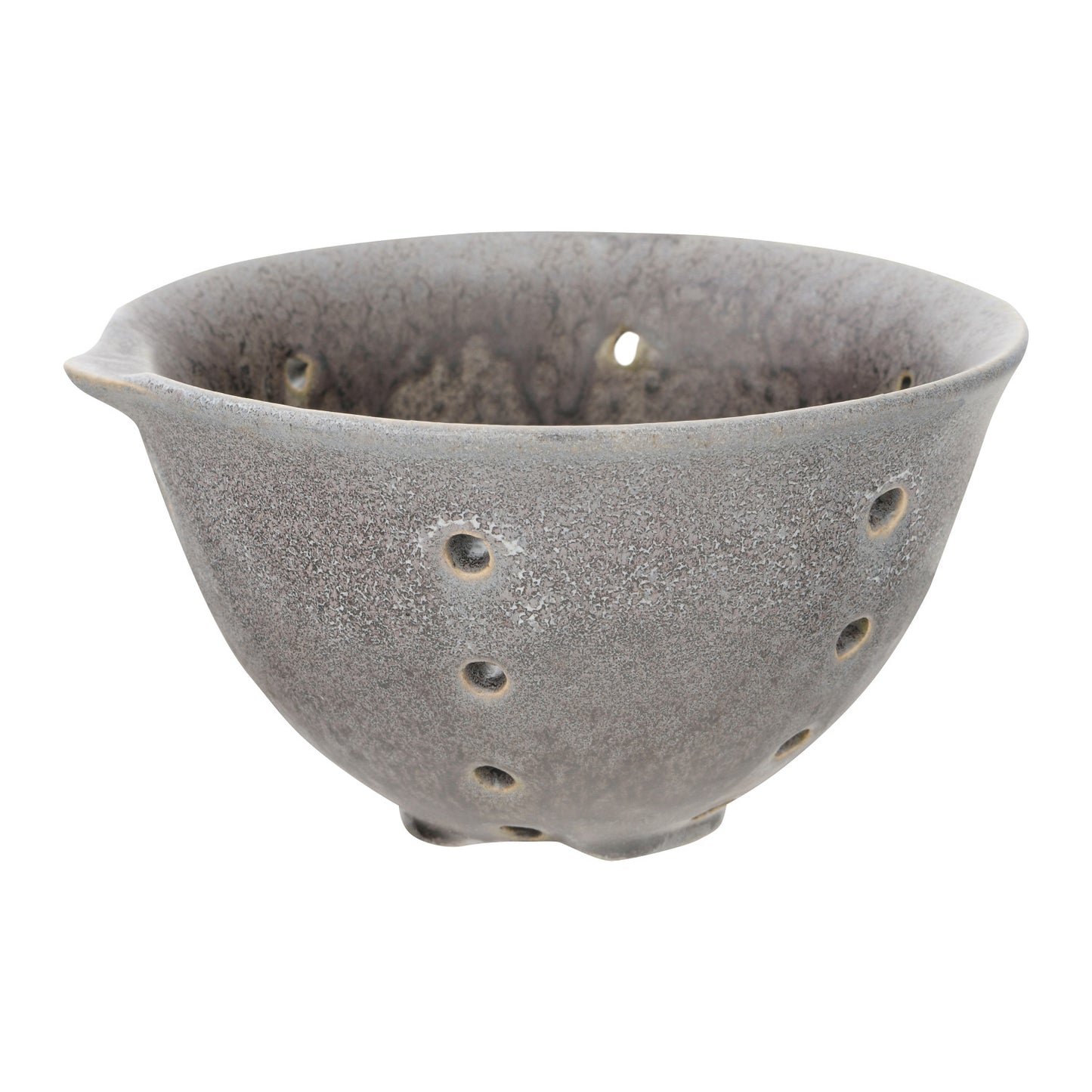 Glazed Stoneware Berry Bowl