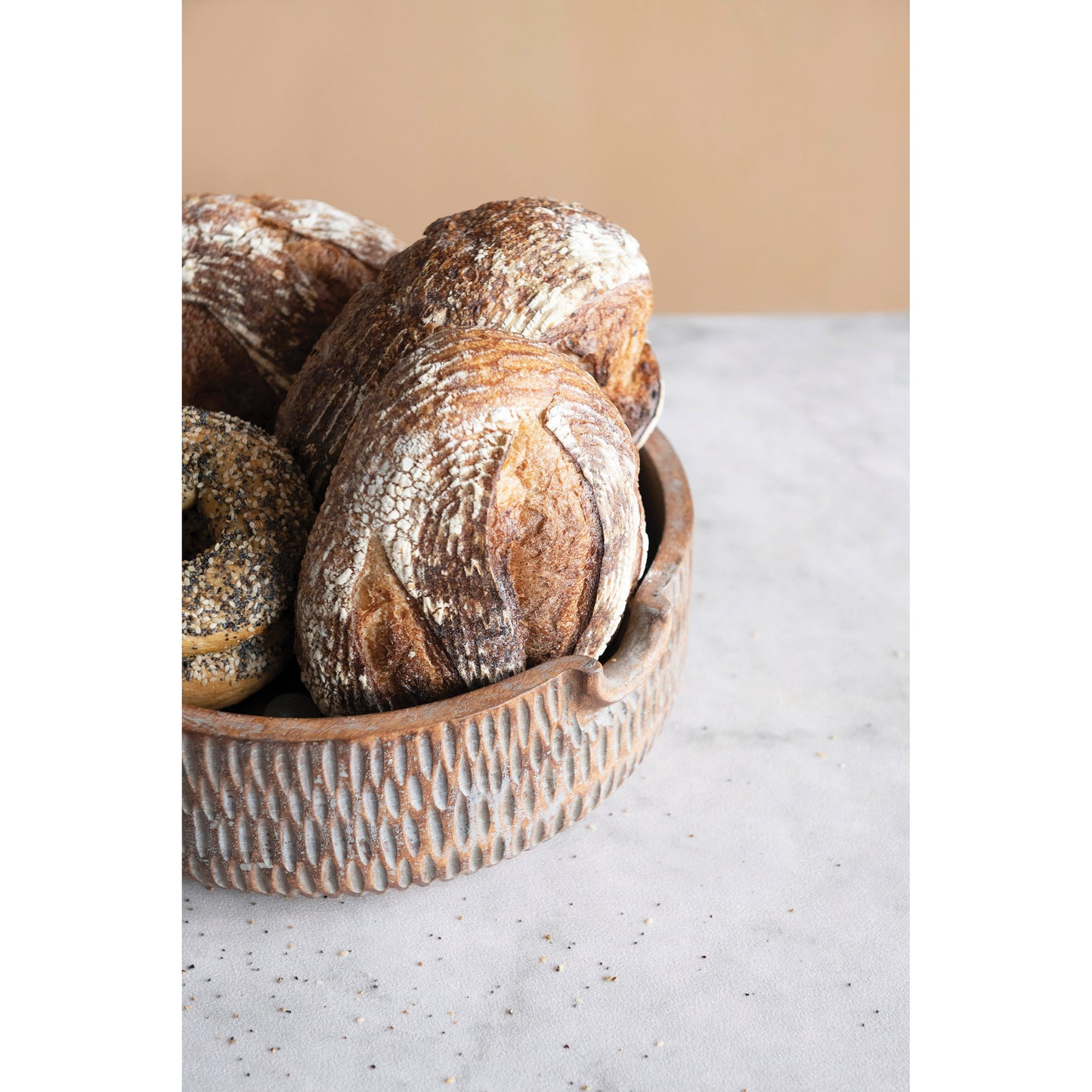 Hand-Carved Mango Wood Bowl
