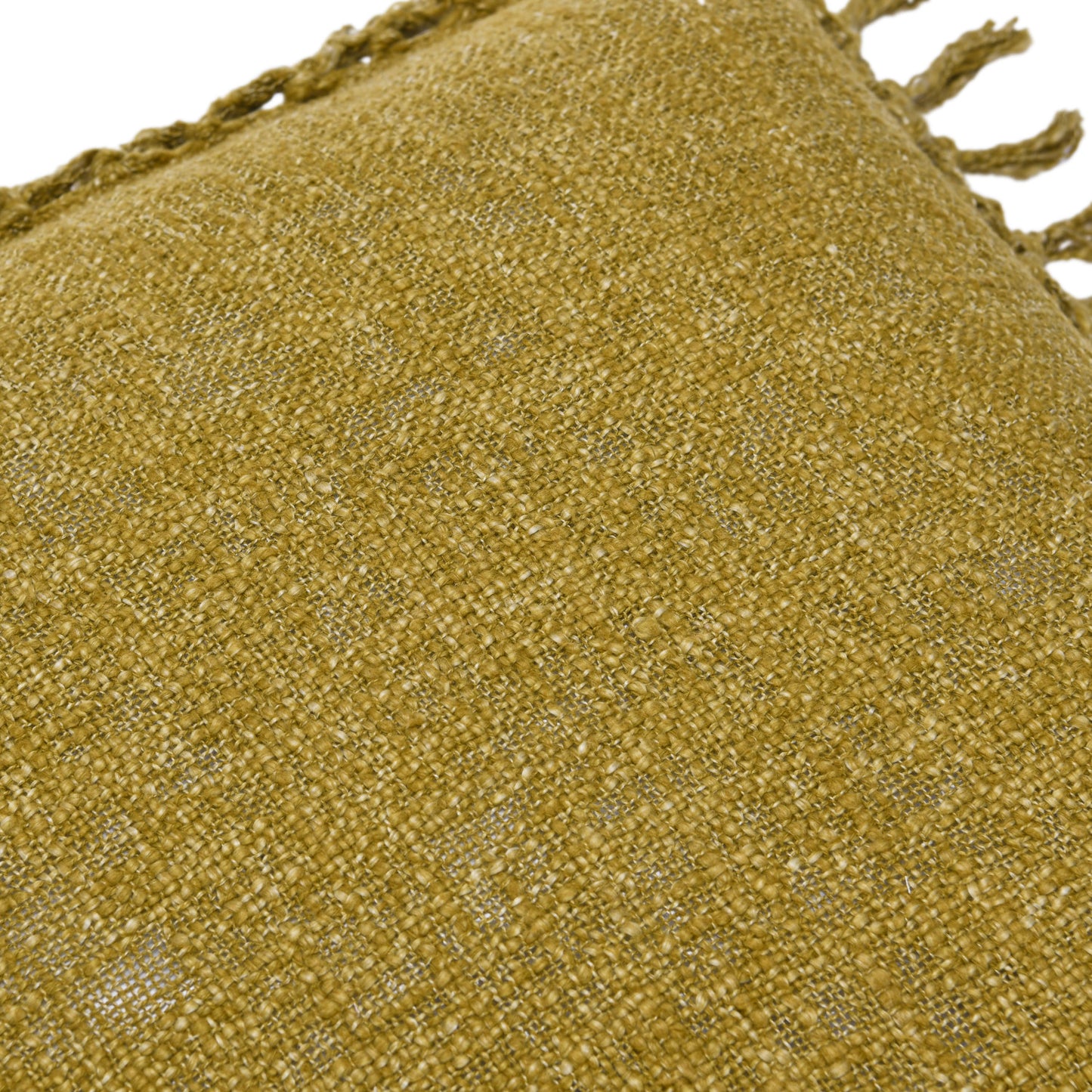 Cotton Slub Crochet Pillow