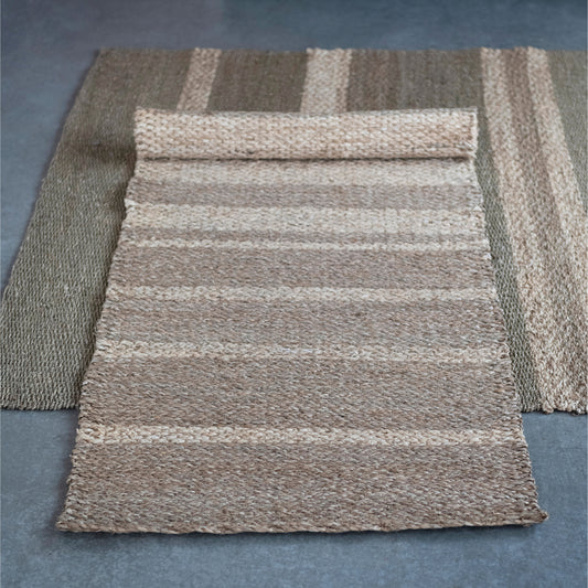 Hand-Woven Seagrass & Corn Husk Floor Runner