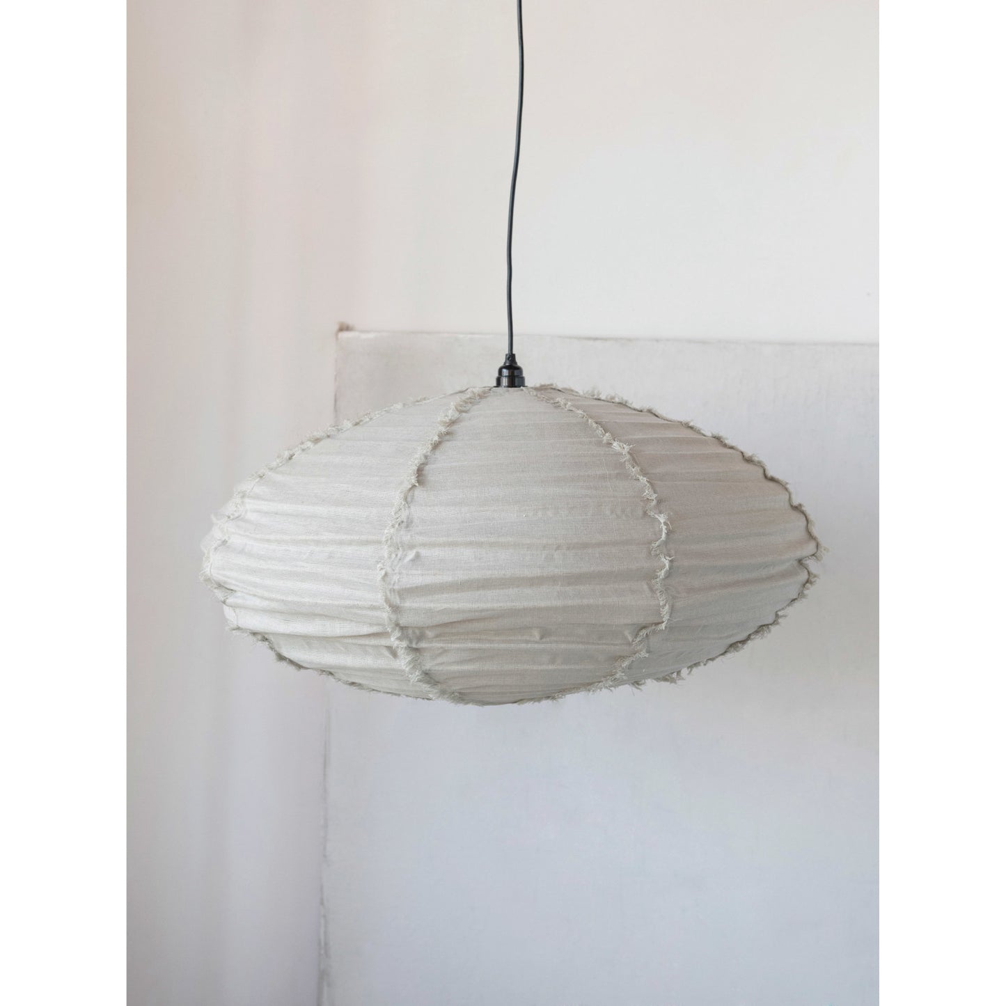Frayed Linen Pendant Lamp