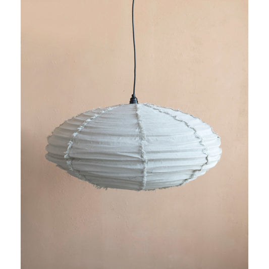 Frayed Linen Pendant Lamp