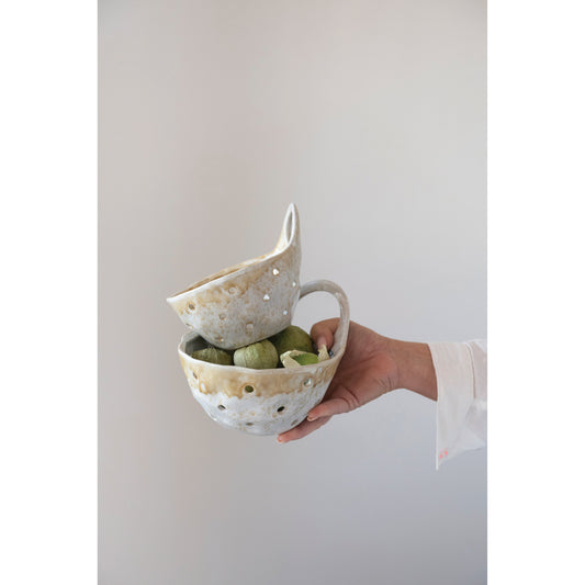 Stoneware Colander
