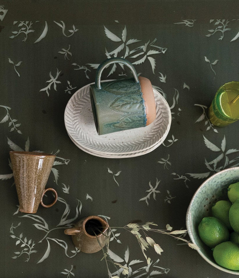 Debossed Stoneware Plate