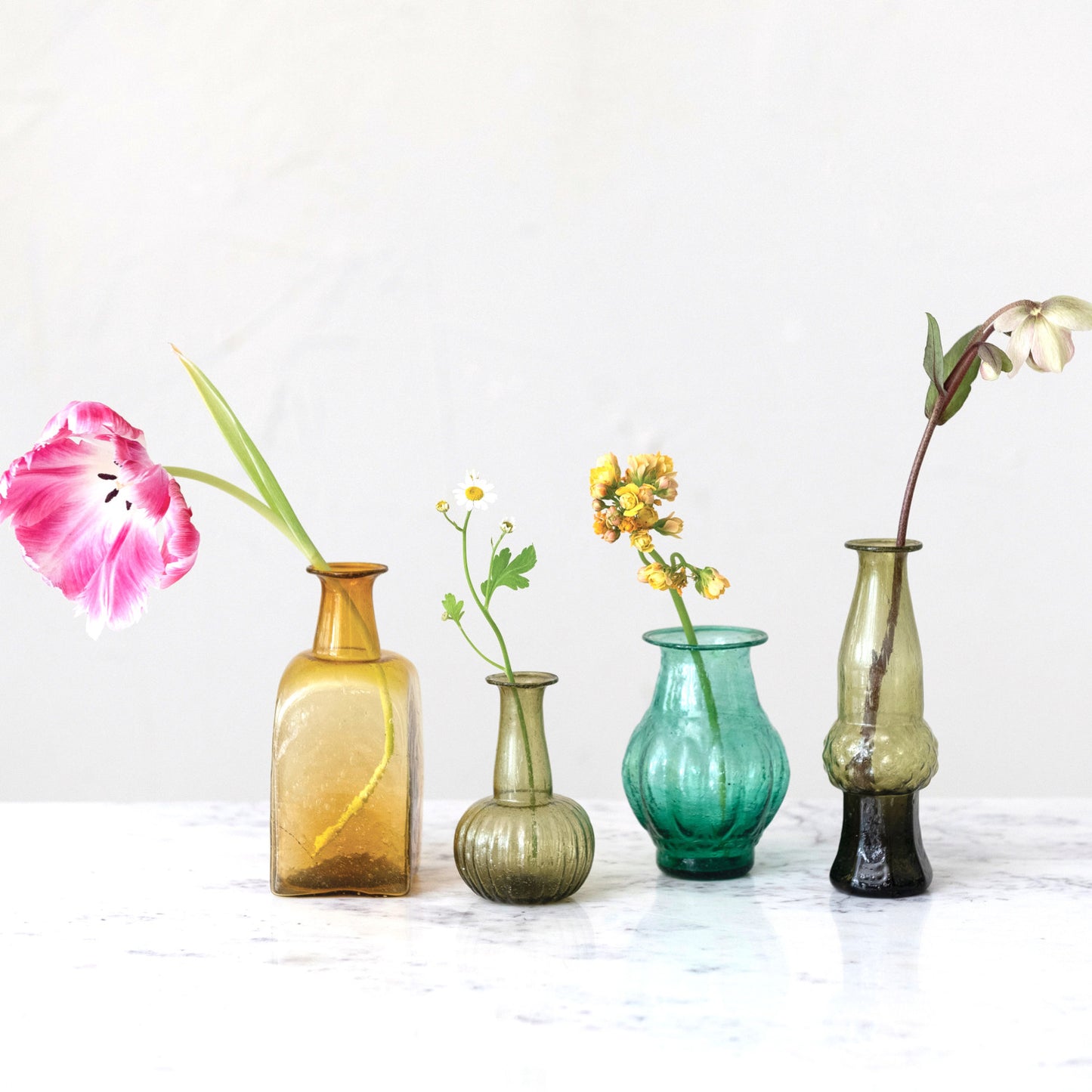Hand-Blown Glass Vases