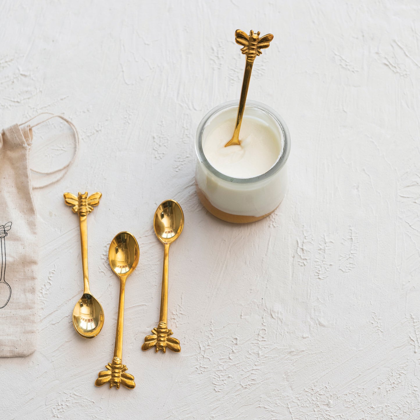 Brass Bee Spoon