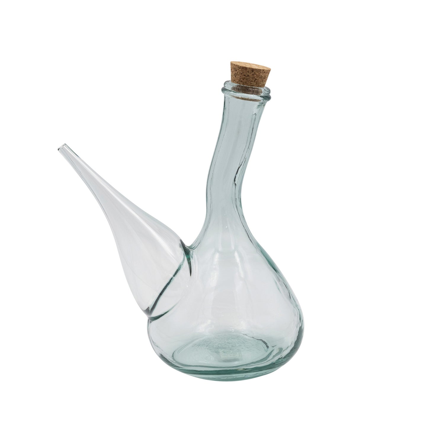 Recycled Glass Cruet w/ Cork Stopper